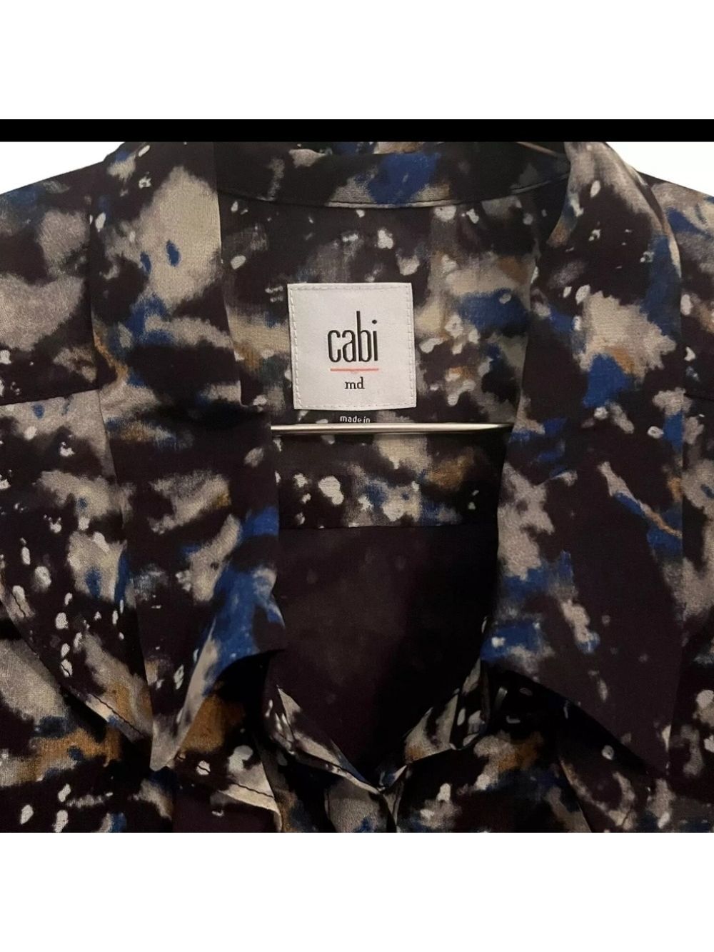 Cabi starry night ruffle chiffon blouse - Picture 6 of 10